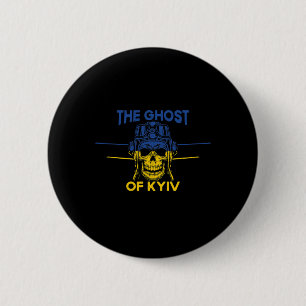 Badge Rond 5 Cm Le Fantôme de Kyiv Soutien Ukraine T-shirt #nowar