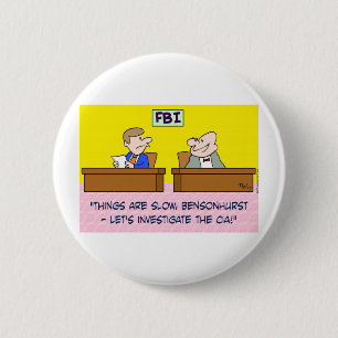 Badge Rond 5 Cm le fbi étudient des espions de la C.I.A
