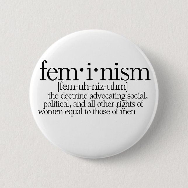 Badge Rond 5 Cm Le féminisme défini (Devant)