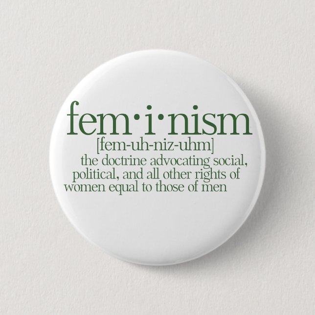 Badge Rond 5 Cm Le féminisme défini (Devant)