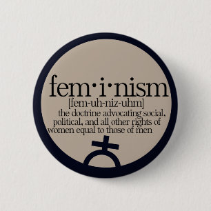 Badge Rond 5 Cm Le féminisme défini