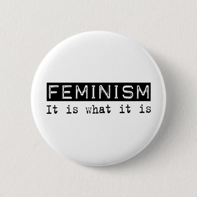 Badge Rond 5 Cm Le féminisme il est (Devant)