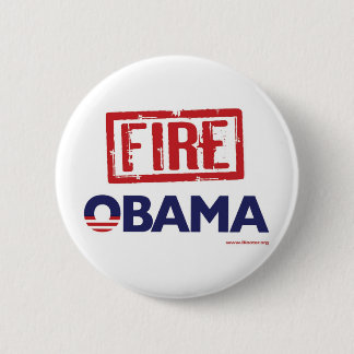 Badge Rond 5 Cm Le feu Obama