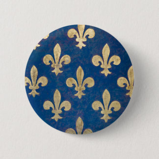 Badge Rond 5 Cm Le fleur-de-lis ou le fleur-De-lys