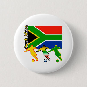 Badge Rond 5 Cm Le football Afrique du Sud