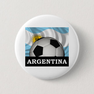 Badge Rond 5 Cm Le football Argentine