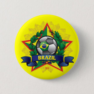 Badge Rond 5 Cm Le football de coupe du monde du Brésil