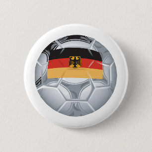 Badge Rond 5 Cm Le football de l'Allemagne