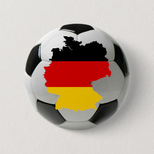 Badge Rond 5 Cm Le football de l'Allemagne