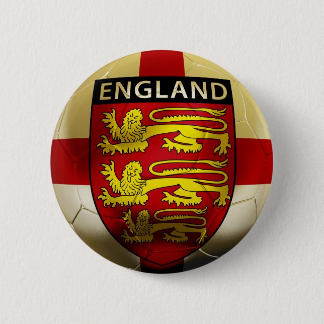 Badge Rond 5 Cm Le football de l'Angleterre (Devant)