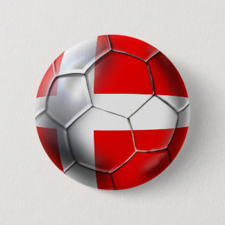 Badge Rond 5 Cm Le football du Danemark