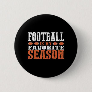 Badge Rond 5 Cm Le football est ma saison préférée