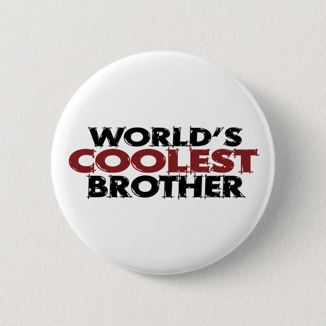 Badge Rond 5 Cm Le frère le plus frais des mondes (Devant)