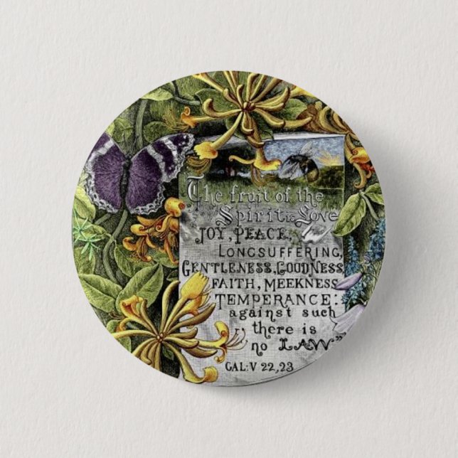 Badge Rond 5 Cm Le Fruit De L'Esprit  (Devant)
