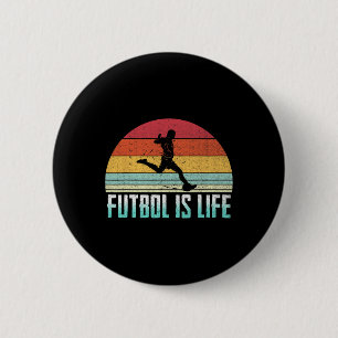Badge Rond 5 Cm Le Futbol Est La Vie Costume De Joueur De Football