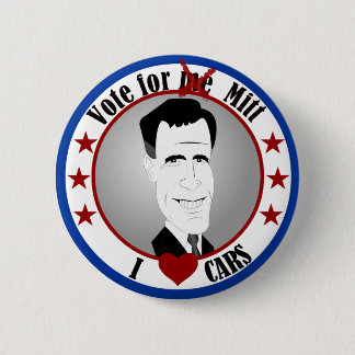 Badge Rond 5 Cm Le gant aime le bouton de voitures