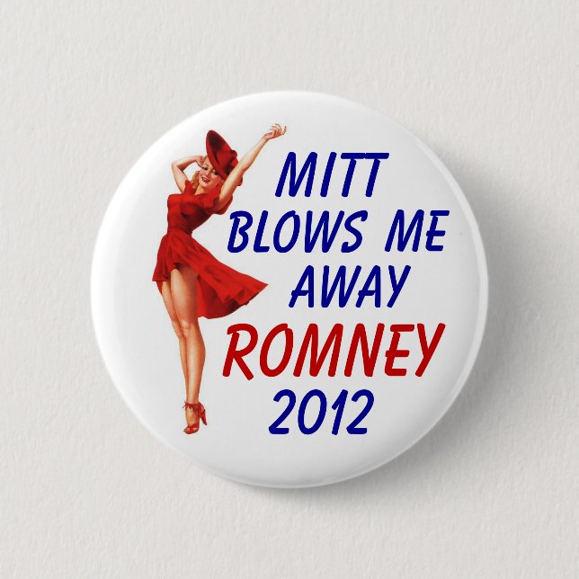 Badge Rond 5 Cm Le gant me souffle loin 2012 (Devant)