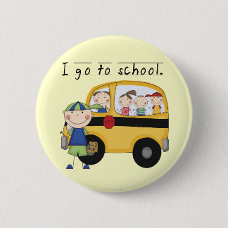 Badge Rond 5 Cm Le garçon I vont au T-shirts et aux cadeaux