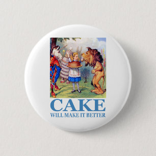 BADGE ROND 5 CM LE GÂTEAU LE RENDRA MEILLEUR