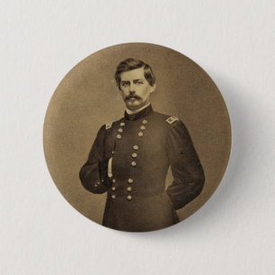 Badge Rond 5 Cm Le Général américain George B McClellan de guerre