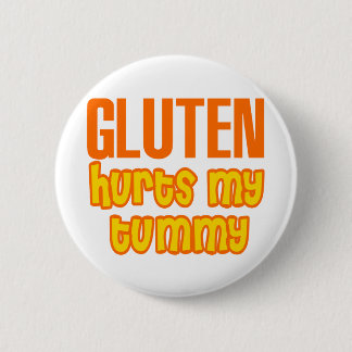 Badge Rond 5 Cm Le gluten blesse mon ventre