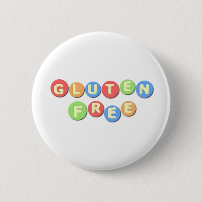 Badge Rond 5 Cm Le gluten libèrent coeliaque (Devant)