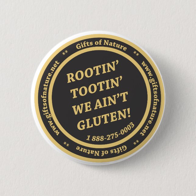 Badge Rond 5 Cm Le gluten libèrent le slogan (Devant)