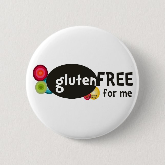 Badge Rond 5 Cm Le gluten libèrent pour moi (Devant)