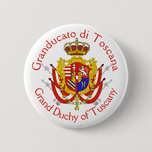 Badge Rond 5 Cm Le Grand-Duché de bannière blanche rouge de la