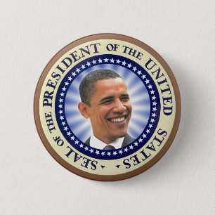 Badge Rond 5 Cm Le grand joint de l'aimant d'Obama