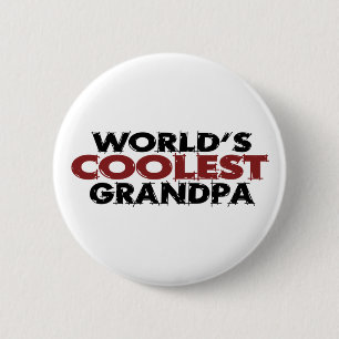 Badge Rond 5 Cm Le grand-papa le plus frais des mondes