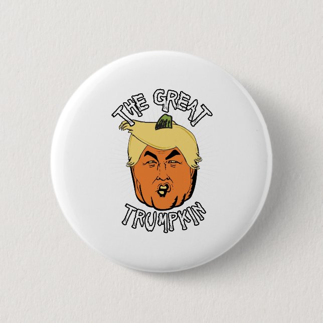 Badge Rond 5 Cm Le grand Trumpkin - croquis (Devant)
