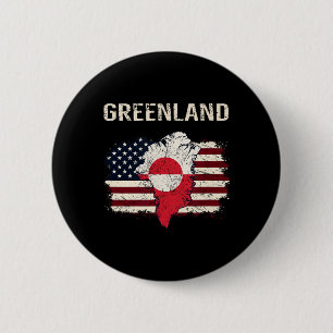 Badge Rond 5 Cm Le Groenland est un autre État aux États-Unis. Ann