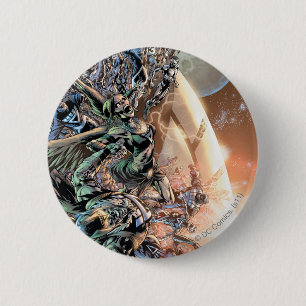 Badge Rond 5 Cm Le groupe et la lune de nuit les plus noirs