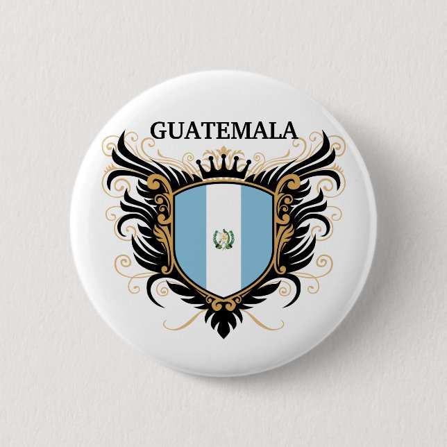 Badge Rond 5 Cm Le Guatemala [personnalisez] (Devant)
