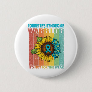 Badge Rond 5 Cm Le guerrier du syndrome de Tourette, ce n'est pas