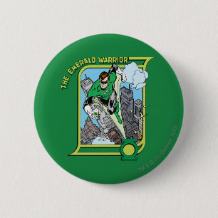 Badge Rond 5 Cm Le guerrier vert