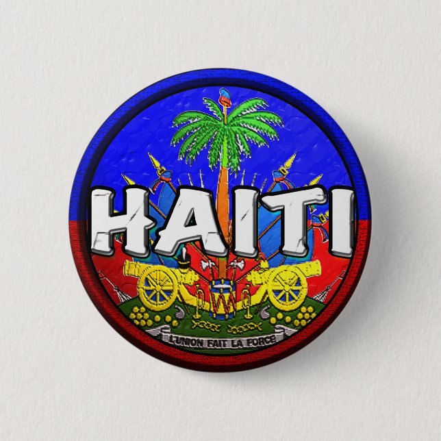 BADGE ROND 5 CM LE HAÏTI (Devant)