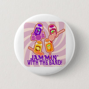Badge Rond 5 Cm Le Jammin Jam Band
