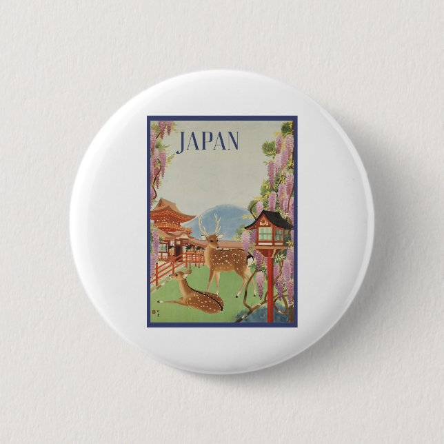 Badge Rond 5 Cm Le Japon (Devant)