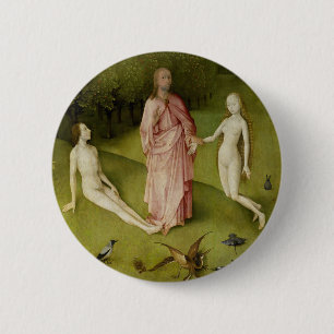 Badge Rond 5 Cm Le jardin des plaisirs terrestres, 15ème siècle