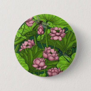 Badge Rond 5 Cm Le jardin du Lotus