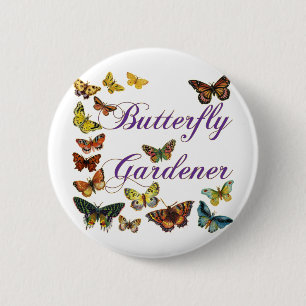 Badge Rond 5 Cm Le jardinier papillon dit :