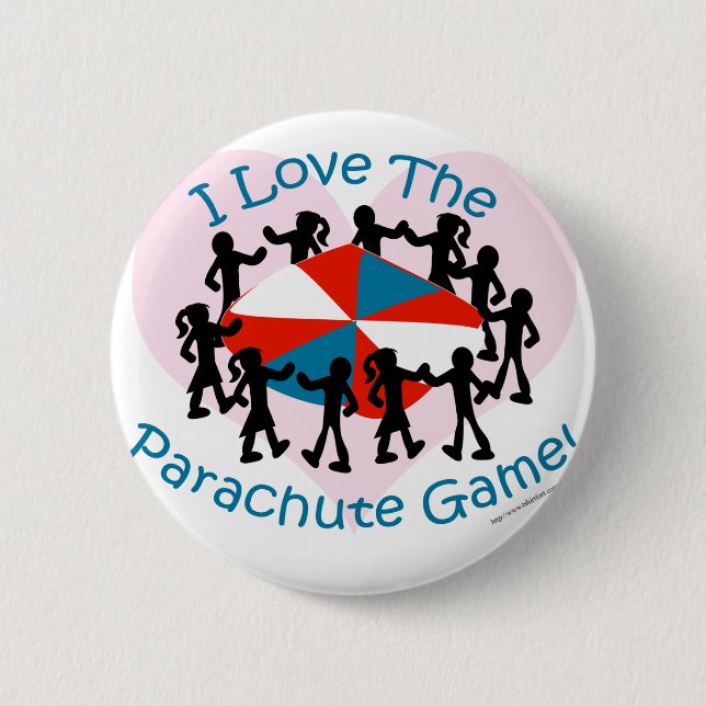 Badge Rond 5 Cm Le jeu de parachute (Devant)