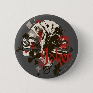 Badge Rond 5 Cm Le Joker - 4 As Bleeding Heart Devil