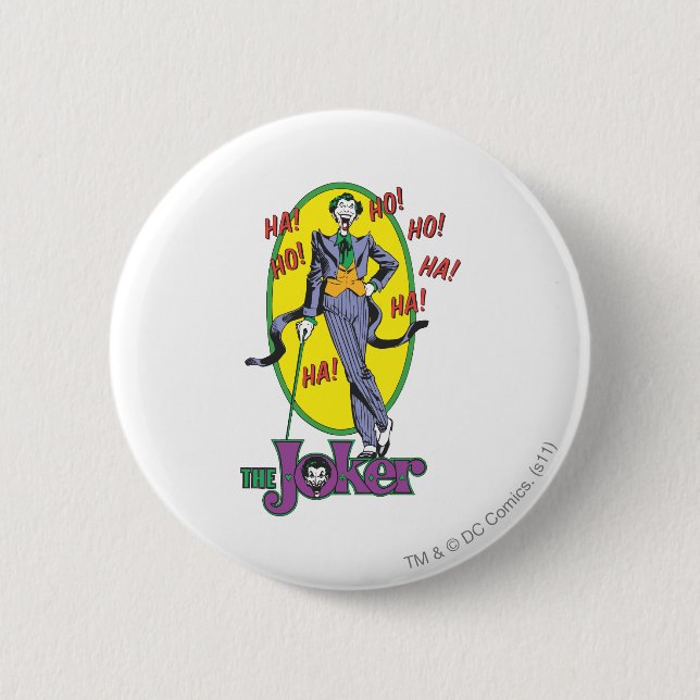 Badge Rond 5 Cm Le Joker Cackles 2 (Devant)