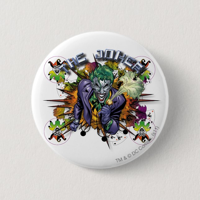 Badge Rond 5 Cm Le Joker - Explosion (Devant)