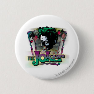 Badge Rond 5 Cm Le Joker - Visage et logo
