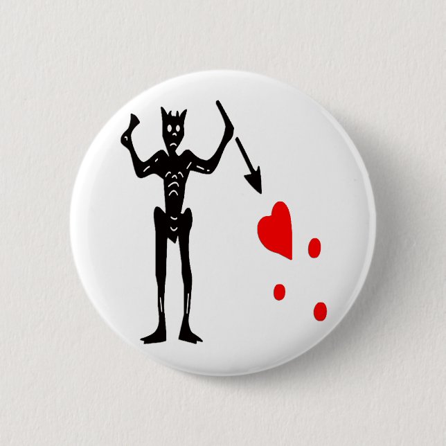 Badge Rond 5 Cm Le jolly roger (Devant)