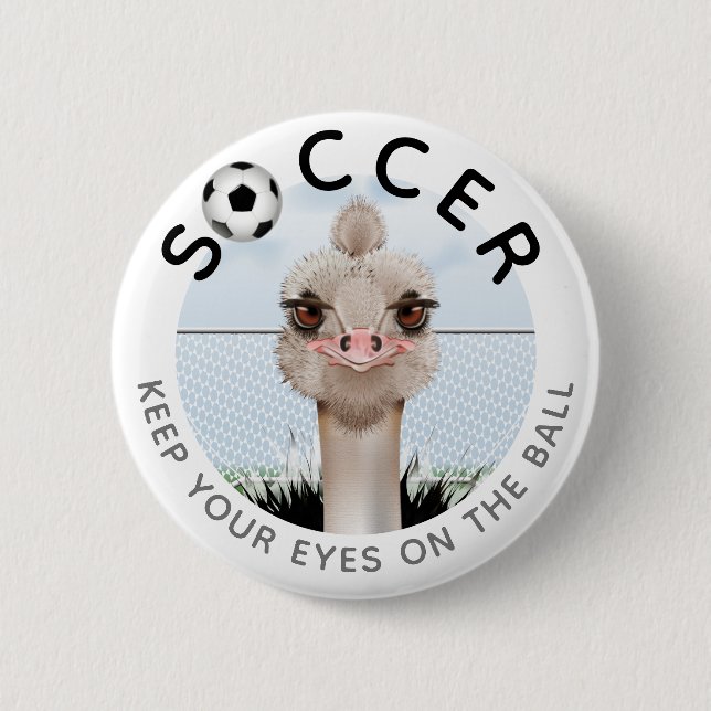 Badge Rond 5 Cm Le joueur de foot Inspiration (Devant)